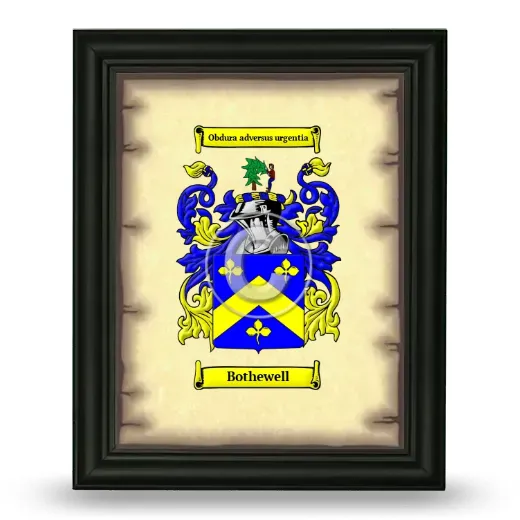 Bothewell Coat of Arms Framed - Black