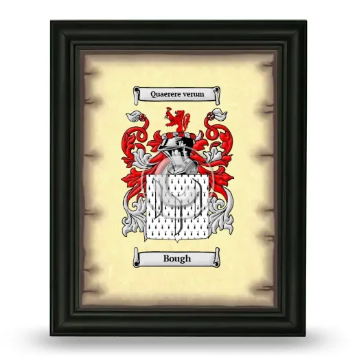 Bough Coat of Arms Framed - Black
