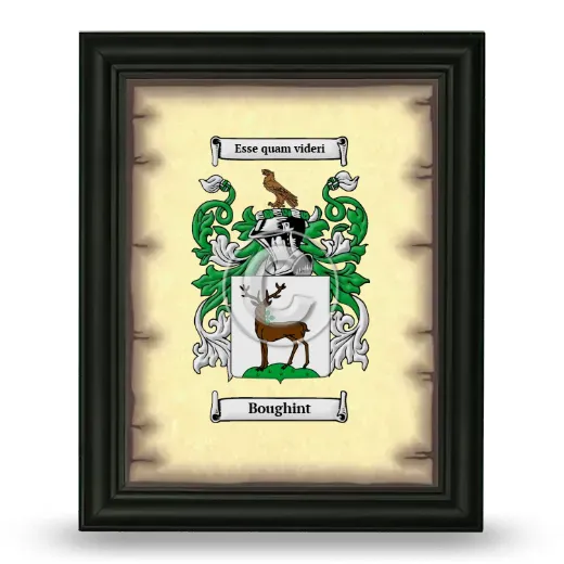 Boughint Coat of Arms Framed - Black