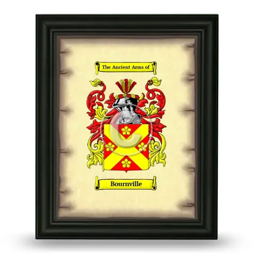 Bournville Coat of Arms Framed - Black