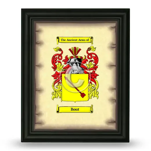Bout Coat of Arms Framed - Black