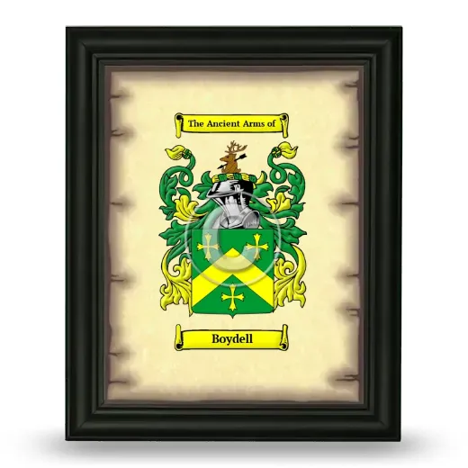 Boydell Coat of Arms Framed - Black