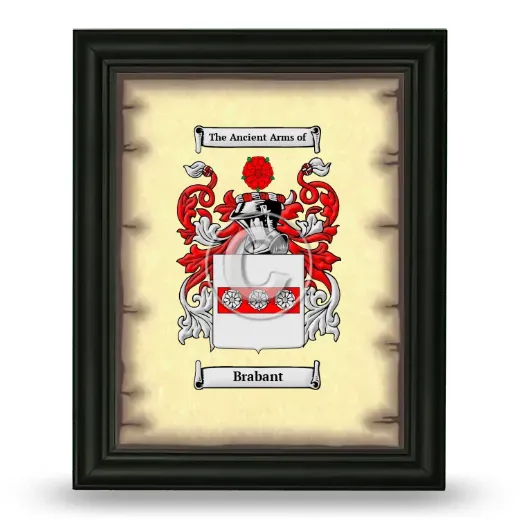 Brabant Coat of Arms Framed - Black