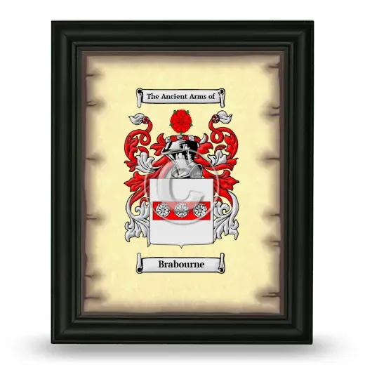 Brabourne Coat of Arms Framed - Black