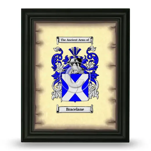 Bracelane Coat of Arms Framed - Black