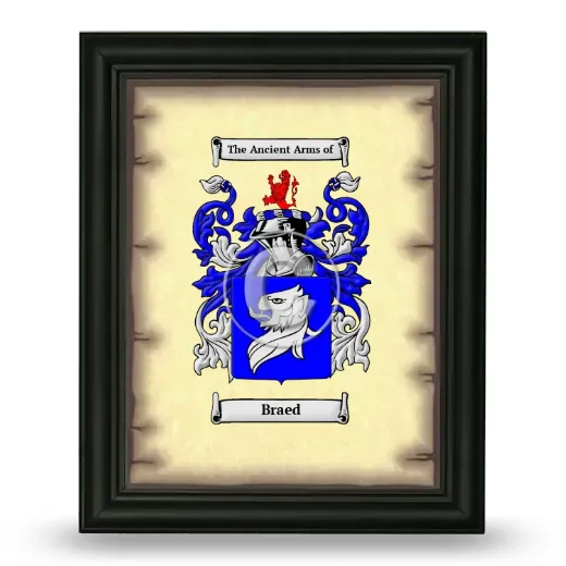 Braed Coat of Arms Framed - Black