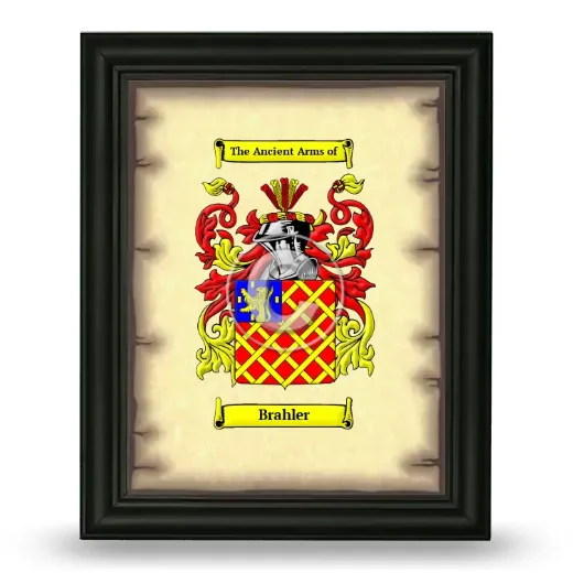 Brahler Coat of Arms Framed - Black