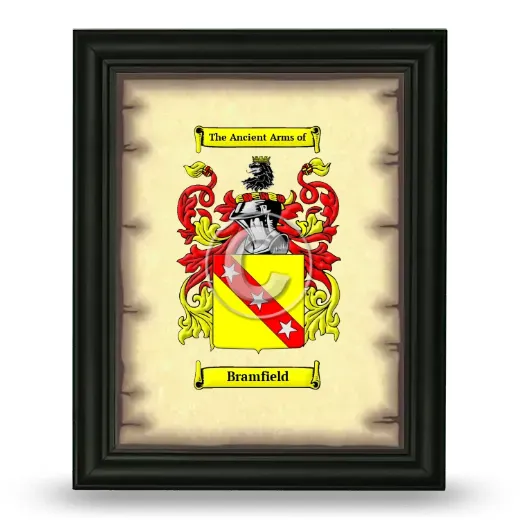 Bramfield Coat of Arms Framed - Black