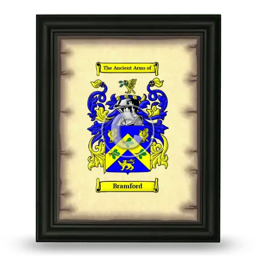 Bramford Coat of Arms Framed - Black