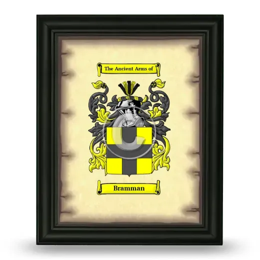 Bramman Coat of Arms Framed - Black