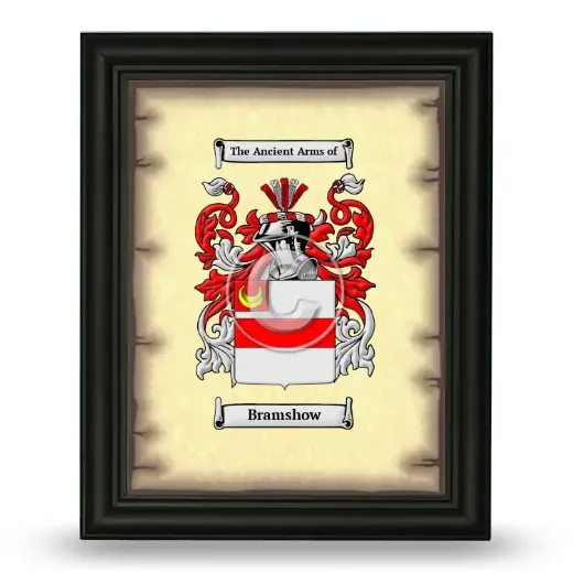 Bramshow Coat of Arms Framed - Black
