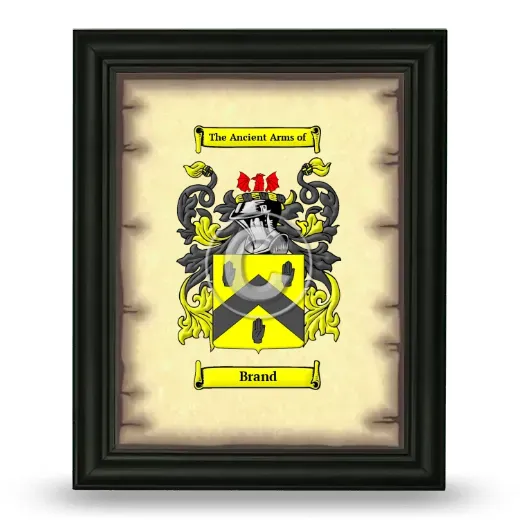 Brand Coat of Arms Framed - Black