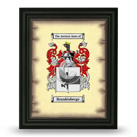 Brandenberge Coat of Arms Framed - Black