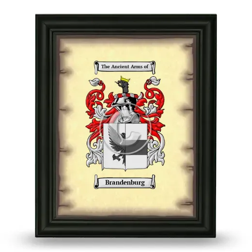 Brandenburg Coat of Arms Framed - Black