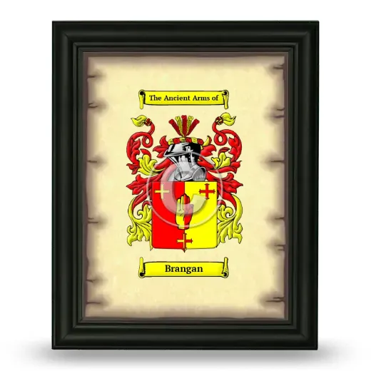 Brangan Coat of Arms Framed - Black