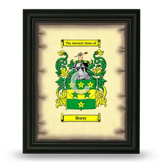 Brasy Coat of Arms Framed - Black