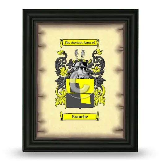 Brauche Coat of Arms Framed - Black