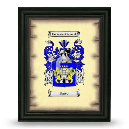 Bravo Coat of Arms Framed - Black