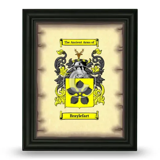 Braylefart Coat of Arms Framed - Black