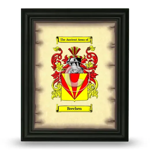 Brechen Coat of Arms Framed - Black