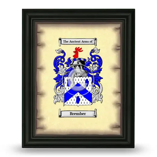 Brember Coat of Arms Framed - Black