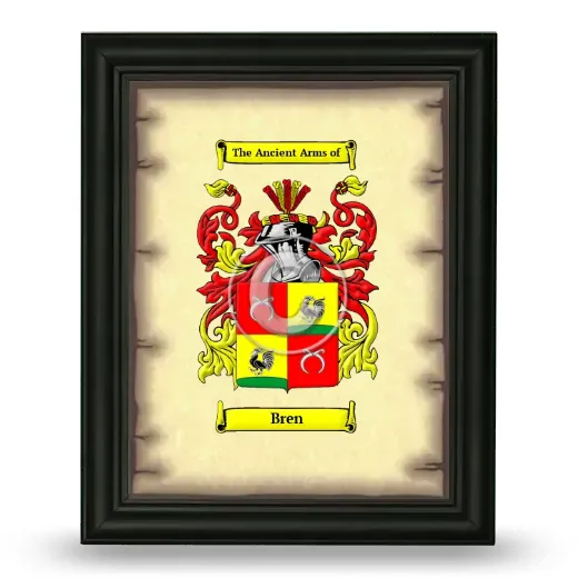 Bren Coat of Arms Framed - Black