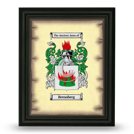 Brennberg Coat of Arms Framed - Black