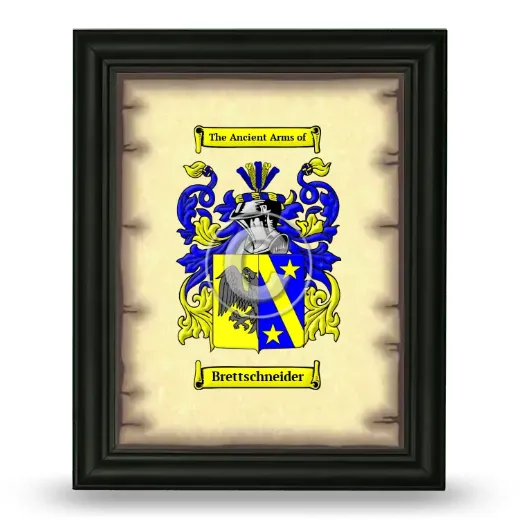 Brettschneider Coat of Arms Framed - Black