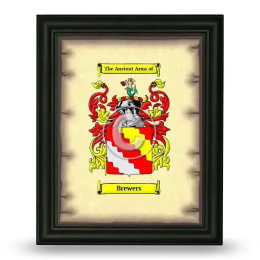 Brewers Coat of Arms Framed - Black