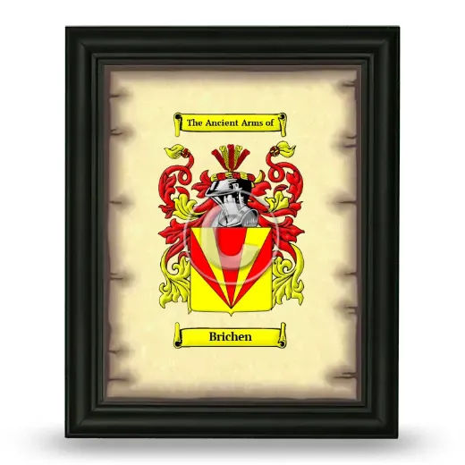Brichen Coat of Arms Framed - Black