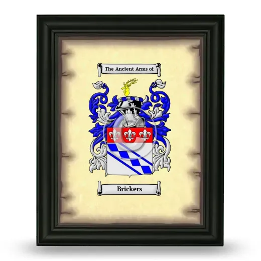 Brickers Coat of Arms Framed - Black