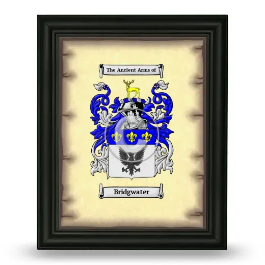 Bridgwater Coat of Arms Framed - Black