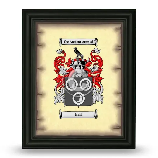Bril Coat of Arms Framed - Black