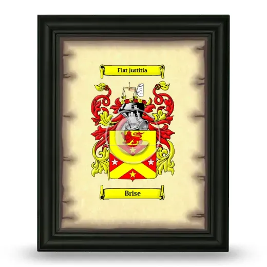 Brise Coat of Arms Framed - Black