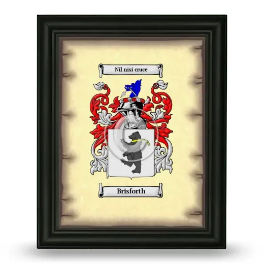 Brisforth Coat of Arms Framed - Black