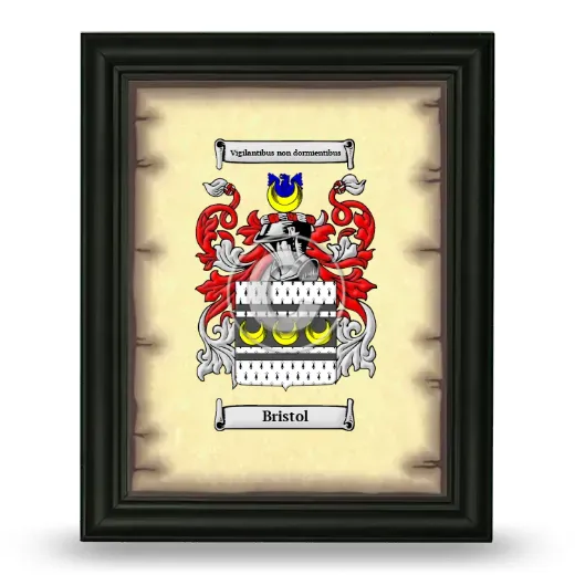 Bristol Coat of Arms Framed - Black