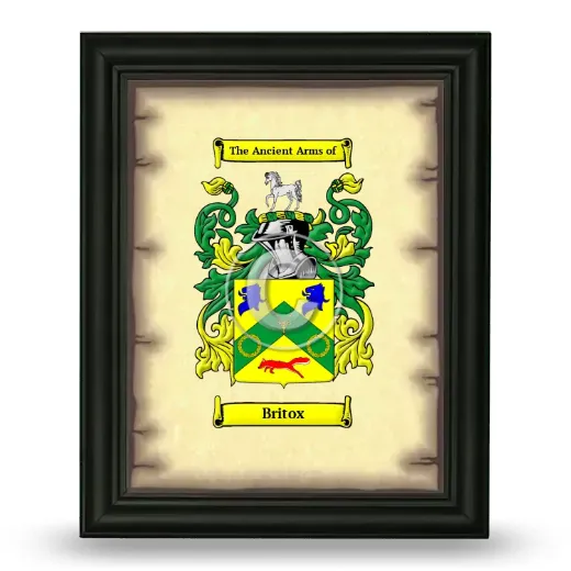 Britox Coat of Arms Framed - Black