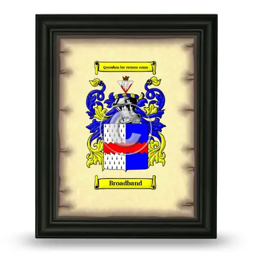 Broadband Coat of Arms Framed - Black