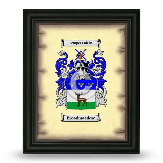Broadmeadow Coat of Arms Framed - Black