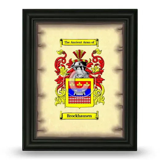 Brockhausen Coat of Arms Framed - Black