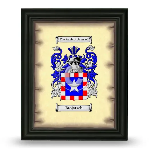 Brojatsch Coat of Arms Framed - Black