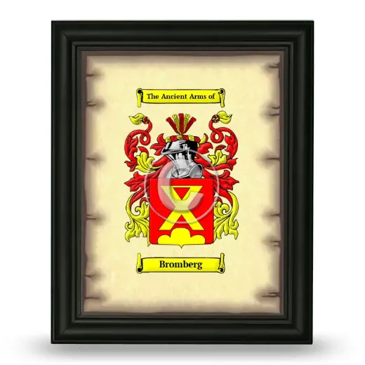 Bromberg Coat of Arms Framed - Black