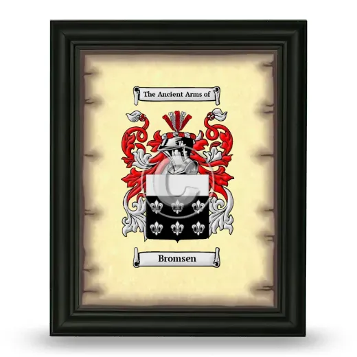 Bromsen Coat of Arms Framed - Black