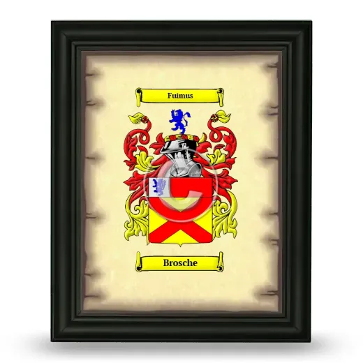 Brosche Coat of Arms Framed - Black