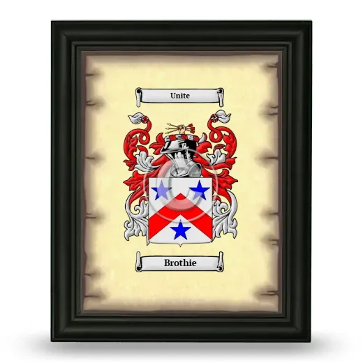 Brothie Coat of Arms Framed - Black