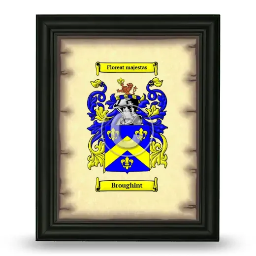 Broughint Coat of Arms Framed - Black