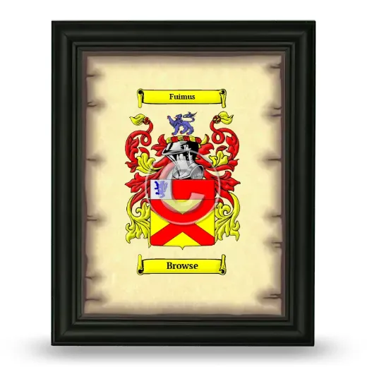 Browse Coat of Arms Framed - Black