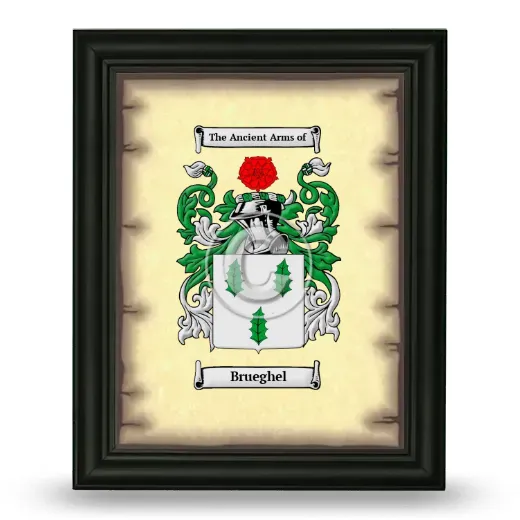 Brueghel Coat of Arms Framed - Black