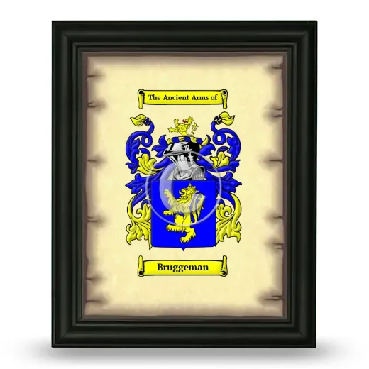 Bruggeman Coat of Arms Framed - Black