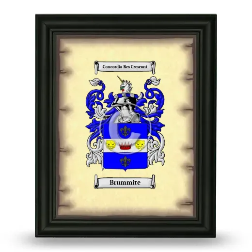 Brummite Coat of Arms Framed - Black